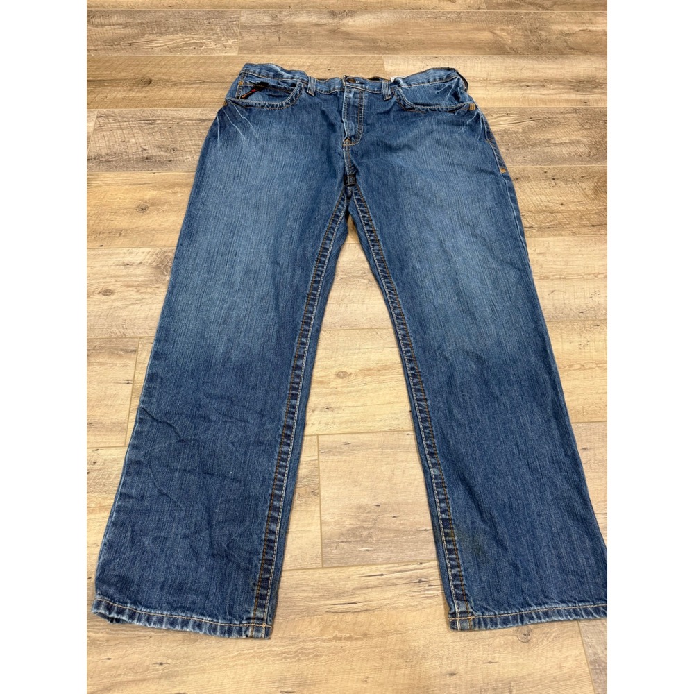 Ariat Work FR M3 Loose Fit Jeans Mens 38x32 Medium Wash Flame Resistant Denim